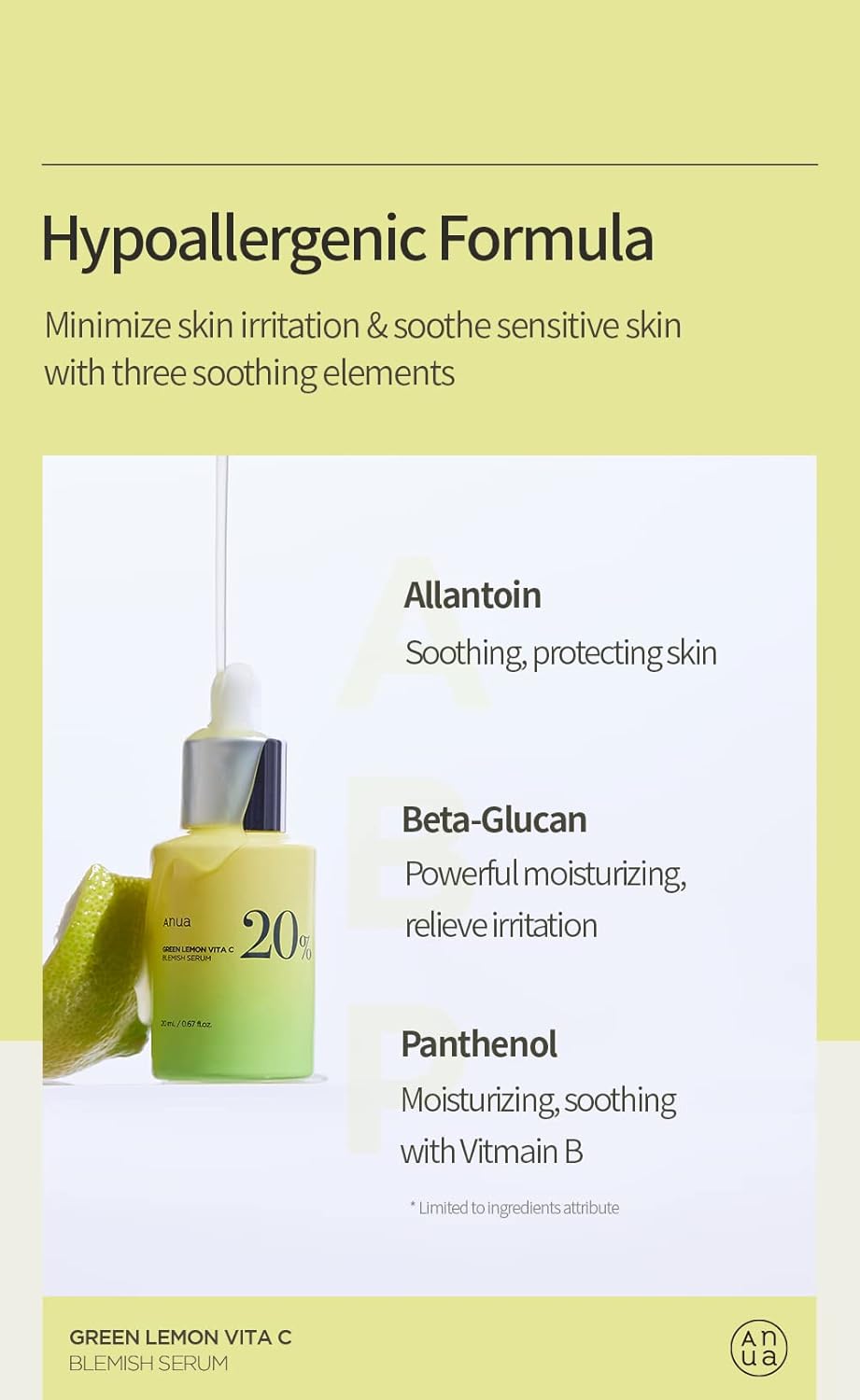 Anua  Green Lemon Vita C Blemish Serum 20g
