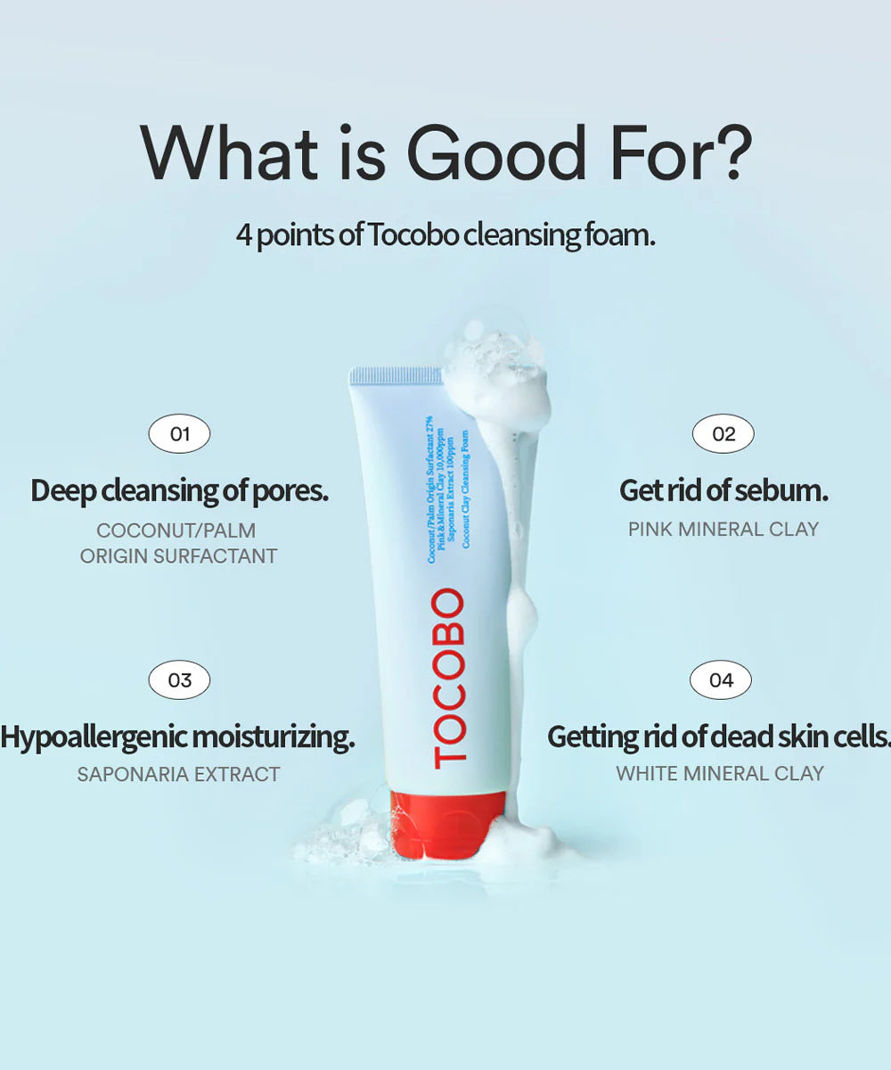 TOCOBO Coconut Clay Cleansing Foam-150ml