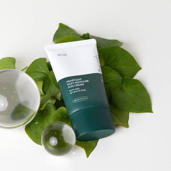 Anua Heartleaf Silky Moisture Sun Cream SPF 50+ PA++++-50ML