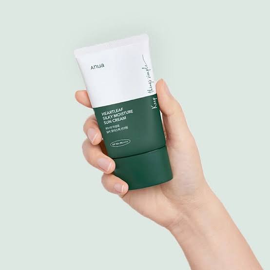 Anua Heartleaf Silky Moisture Sun Cream SPF 50+ PA++++-50ML
