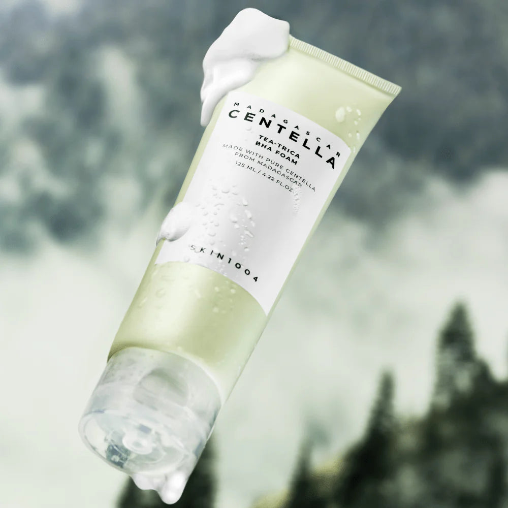 Skin100 Madagascar Centella Tea Trica Bha Foam-125ML